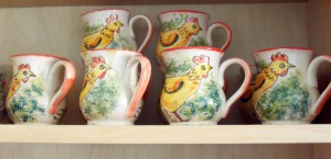 hen mugs        