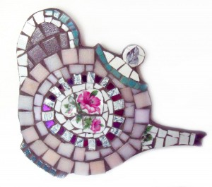 mosaic flower teapot        