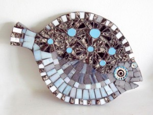 mosaiic fish blue      